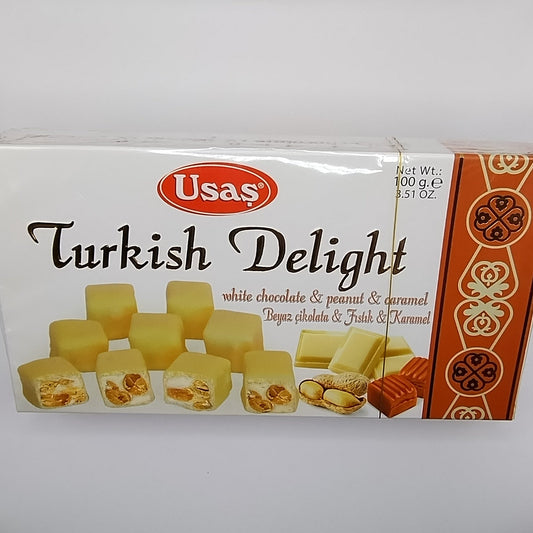Turkish delight - White chocolate & peanut & caramel